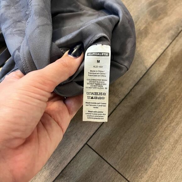 Alphalete Grey Athletic Workout‎ Sports Bra Women Medium - Picture 3 of 3